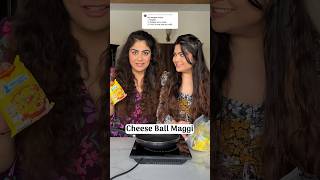 Trying Subscriber’s Maggi Recipes to find the BEST ONE Day 2 Cheese Ball Maggi shorts [upl. by Muslim364]