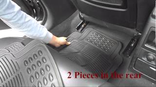 Universal Rubber car floor mats  thpandacover [upl. by Harl744]