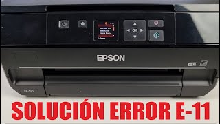 ERROR E11 IMPRESORA EPSON FALLO ALMOHADILLA LLENA EPSON XP510 EPSON PRINTER ERROR E11 [upl. by Bjorn]