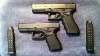 Glock 17 vs Glock 19 Size Comparison [upl. by Wassyngton]