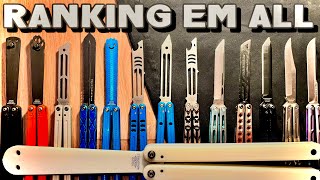 RANKING MY SQUID INDUSTRIES BALISONG COLLECTION  I Bought Them All [upl. by Rowena]