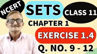 SETS  L 7  CLASS 11 MATHS  EXERCISE 14  Q 9  12  कक्षा 11 गणित  NCERTS2SMathsClasses [upl. by Alesram]