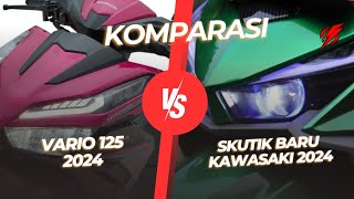 Komparasi‼️kawasaki rilis skutik baru 125cc amp siap gulingkan honda vario 125cc🔥 [upl. by Nylareg]