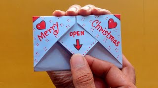 Christmas card  christmas cards handmade How To Make christmas invitation Cardcard making ideas [upl. by Yllak145]