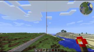 Minecraft  TNT Space Elevator [upl. by Aldos]