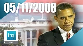 20h Antenne 2 du 05 novembre 2008  Barack Obama élu 44e président des EtatsUnis  Archive INA [upl. by Ingmar]