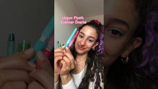 MOV markası renkli eyeliner🌈 renklieyeliner renklimakyaj eyeliner eyelinertutorial [upl. by Alisan]