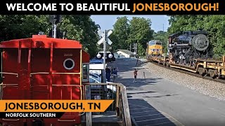 Jonesborough Tennessee USA  Virtual Railfan LIVE [upl. by Kannan]