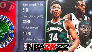 NBA 2K22  Jenchaine 30 victoires consécutives en PlayNow en ligne  300 [upl. by Ingles]