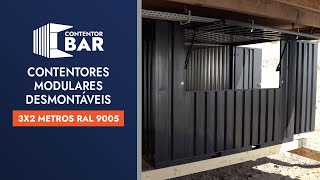 Contentores Bar Modulares Desmontáveis para Armazenamento [upl. by Erund225]