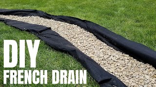 DIY French Drain  Cheap Yard Drainage Solution  pt 1 [upl. by Magna]