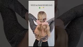 🎄COIFFURE TRESSE vs CHIGNON DE FETES 2023🎄 coiffure coiffurefacile chignon updo hairstyle [upl. by Assylla]