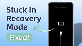 iPhone stuck in Recovery mode wont restore Here is how to Fix it no data loss  2023 [upl. by Rodrigo]