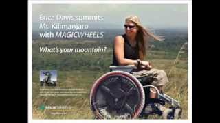 Erica Davis Summits Mt Kilimanjaro in a Wheelchair using MagicWheels [upl. by Campos]