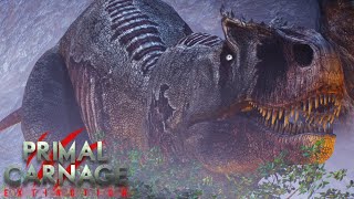 SAUROPHAGANAX ROBOT DINOSAURS amp MORE Primal Carnage Extinction  Update Showcase amp TDM Gameplay [upl. by Akeemaj128]