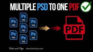 ✅ How to Save Multiple Photoshop Files as One PDF [upl. by Aecila]