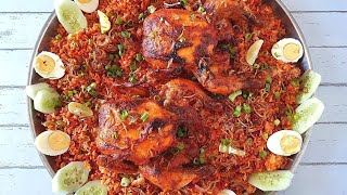 DaaWat Special SPICY Chinese Chilli Chicken Kabsa Rice  Persian darbar style  chicken Kapsa Rice [upl. by Eiramac235]