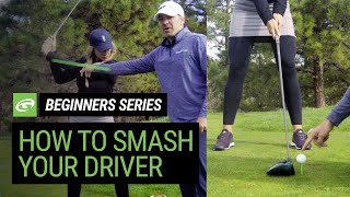 Golf for Beginners  How to smash a driver [upl. by Fonzie361]