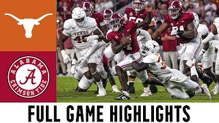 11 Texas vs 3 Alabama  Full Game Highlights  Week 2  2023 College Football [upl. by Auj]