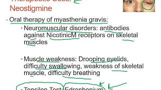 Pharmacology ANS Drugs Cholinesterase Inhibitors Lecture 3 Dr Saja Hamed [upl. by Ayk192]