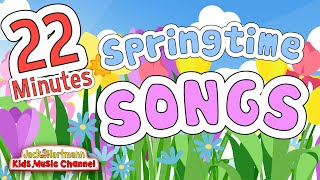 Springtime Songs  22 Minutes of Springtime Music for Kids  Jack Hartmann [upl. by Nosloc]