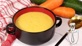 🍲🥕RIQUÍSIMA y SALUDABLE Crema de calabacín y zanahoria Thermomix🥕🍲  Receta saludable con Thermomix [upl. by Lennahc963]