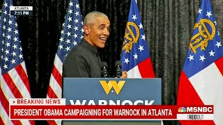 Obama BRUTALLY CRUSHES Herschel Walker in Humiliating Speech [upl. by Nednerb]