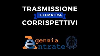 Corrispettivi Agenzia delle Entrate [upl. by Yesrej588]