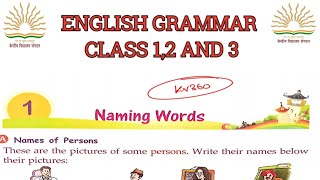 Naming wordsnounsclass123 English grammarchapter 1english englishgrammar noun KVS360 [upl. by Rhoads]