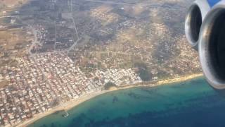 Kallikratia  Ellinair flight over the Halkidiki [upl. by Irehj387]