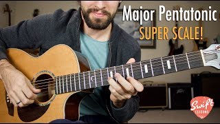 Major Pentatonic quotSuper Scalequot  Unlock the Fretboard [upl. by Rekrap156]