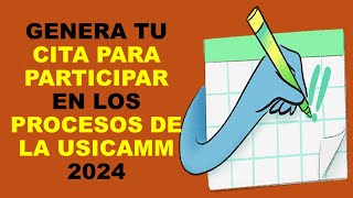 Soy Docente GENERA TU CITA PARA PARTICIPAR EN LOS PROCESOS DE LA USICAMM 2024 [upl. by Ozzy]