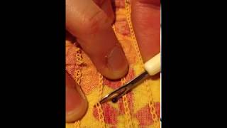 How to remove shirring elastic thread smocking ruching gathering from fabric [upl. by Hannie844]