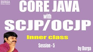 Core Java With OCJPSCJP Innerclass Part 5nested classes and interfaces [upl. by Laeira]