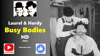 Laurel amp Hardy 📽 BUSY BODIES 😄 Classic Comedy 🤣1933 HD [upl. by Clardy114]