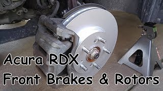 Acura RDX Front Brakes amp Rotors Replacement I4 23L Turbo [upl. by Eydie]