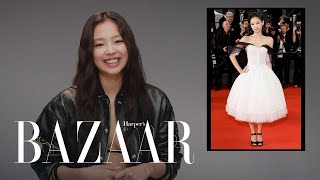 JENNIE Had Her Princess Moment at ‘The Idol’ Premiere  Fashion Flashback  Harpers BAZAAR [upl. by Devon966]