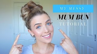 Mum Bun Tutorial  Messy Bun [upl. by Bolton865]