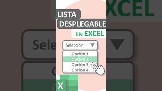 Listas Desplegables de Opciones en Excel [upl. by Ellenar]