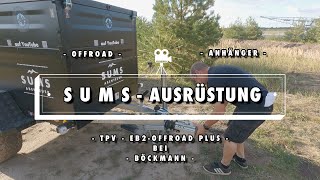 OFFROADANHÄNGER  S U M S  AUSRÜSTUNG  TPV EB2  OFFROAD PLUS  BEI BÖCKMANN [upl. by Winifred]