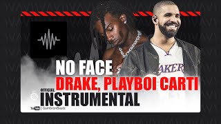 Drake ft Playboi Carti  No Face Official Instrumental [upl. by Yenaled]