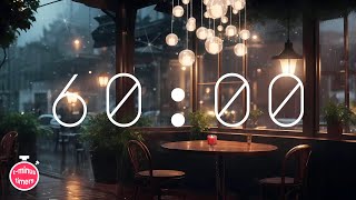 1 Hour Timer  Lofi Music Cozy Cafe Playlist [upl. by Inilam]