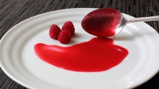 Fresh Raspberry Sauce Recipe  How to Make Fresh Raspberry Coulis  Valentines Day Special [upl. by Fedora]