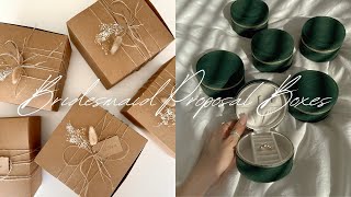 BRIDESMAID PROPOSAL BOXES amp UNBOXING  Wedding Series 💍 [upl. by Rosena758]