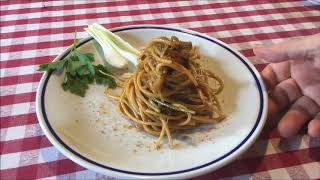 Spaghetti con cipollotti e bottarga di muggine ultimo della triade della bottarga [upl. by Alie]