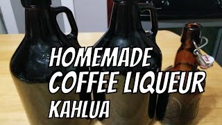 How to make Homemade Coffee Liqueur  Kahlua  Easy recipe [upl. by Nonrev691]