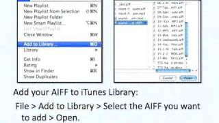 Convert AIFF to MP3 in iTunes [upl. by Ecnatsnok]