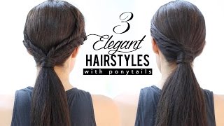 Elegant hairstyles with ponytails [upl. by Brunelle]