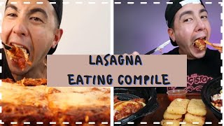 VARTAN FRESH  LASAGNA EATING MUKBANG ASMR COMPILATION [upl. by Eitac]