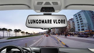 Driving around Lungomare Vlorë  🇦🇱 Albania Roof Cam 4K [upl. by Marcellina]